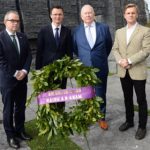 Irish-Famine-Wreath-T-Sandler-2017_Ambassador Jim Kelly, Minister Patrick O’Donovan T.D., Robert Kearns Chairman Ireland Park Foundation, Councillor Joe Cressy